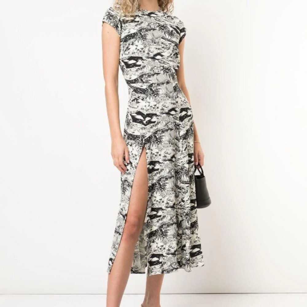 Reformation Gavin Dress in "LA print"